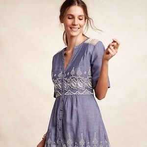 Anthropologie Moulinette Soeurs Embroidered Waters